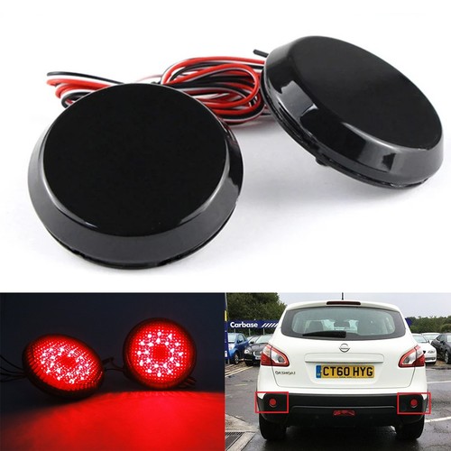 Black bumper reflector - black,