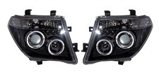 Black angel eye headlights to