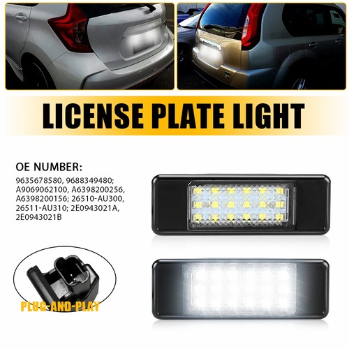 Led licence number plate - number,