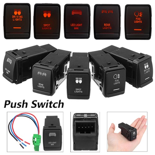 Push switch led fog - led, driving